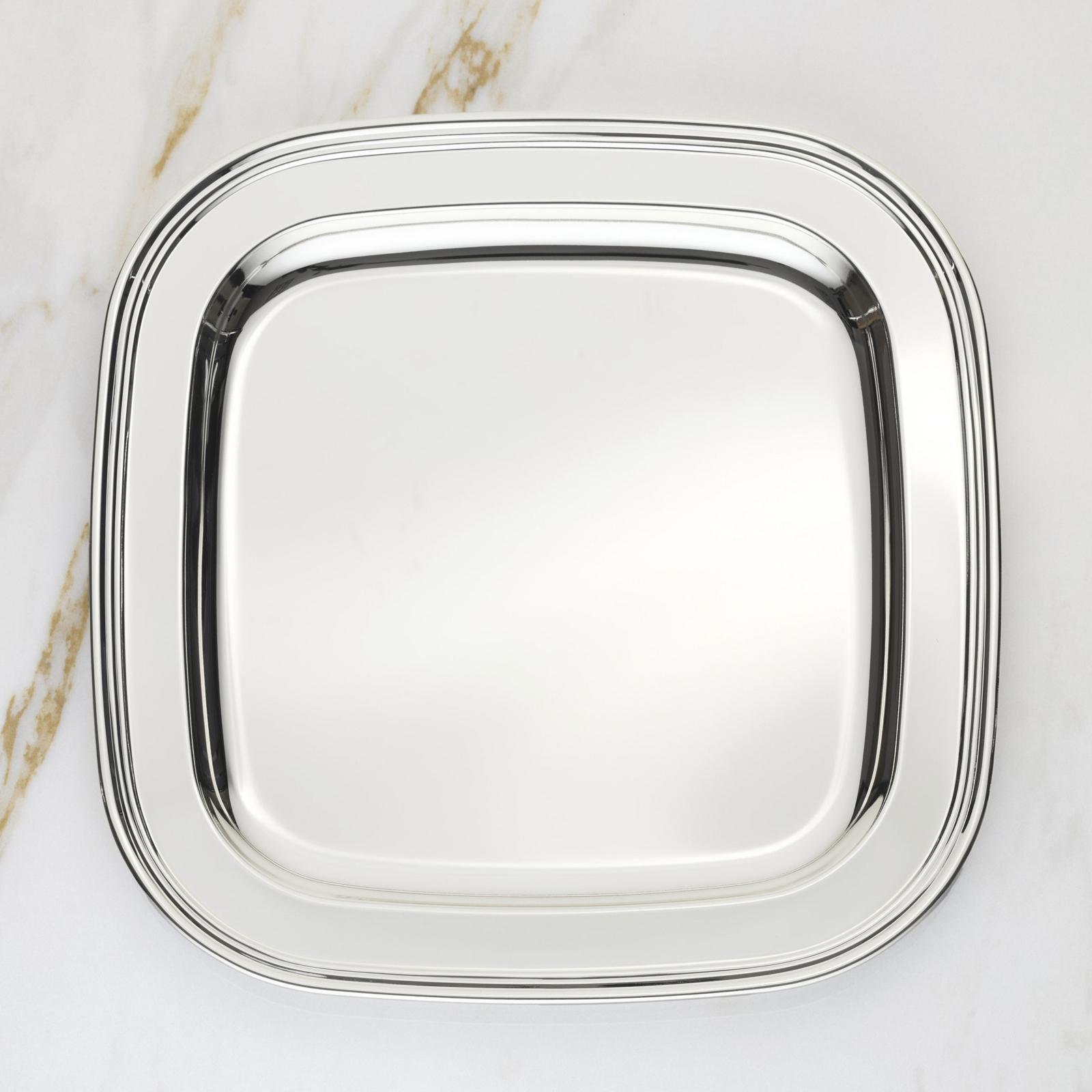 Reed & Barton, Derby Silverplate Square Tray | Zola