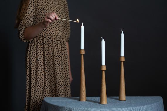 Tower Candlesticks, Wooden candle holder, Tall candle holder, Housewarming gift