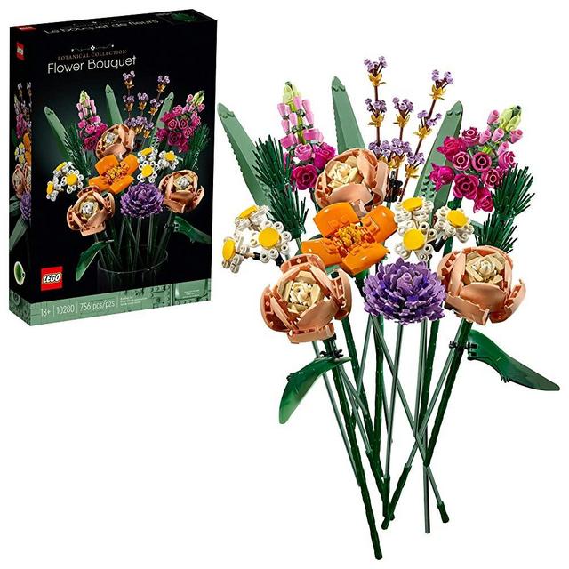 LEGO Flower Bouquet 10280 Building Kit; A Unique Flower Bouquet and Creative Project for Adults, New 2021 (756 Pieces)