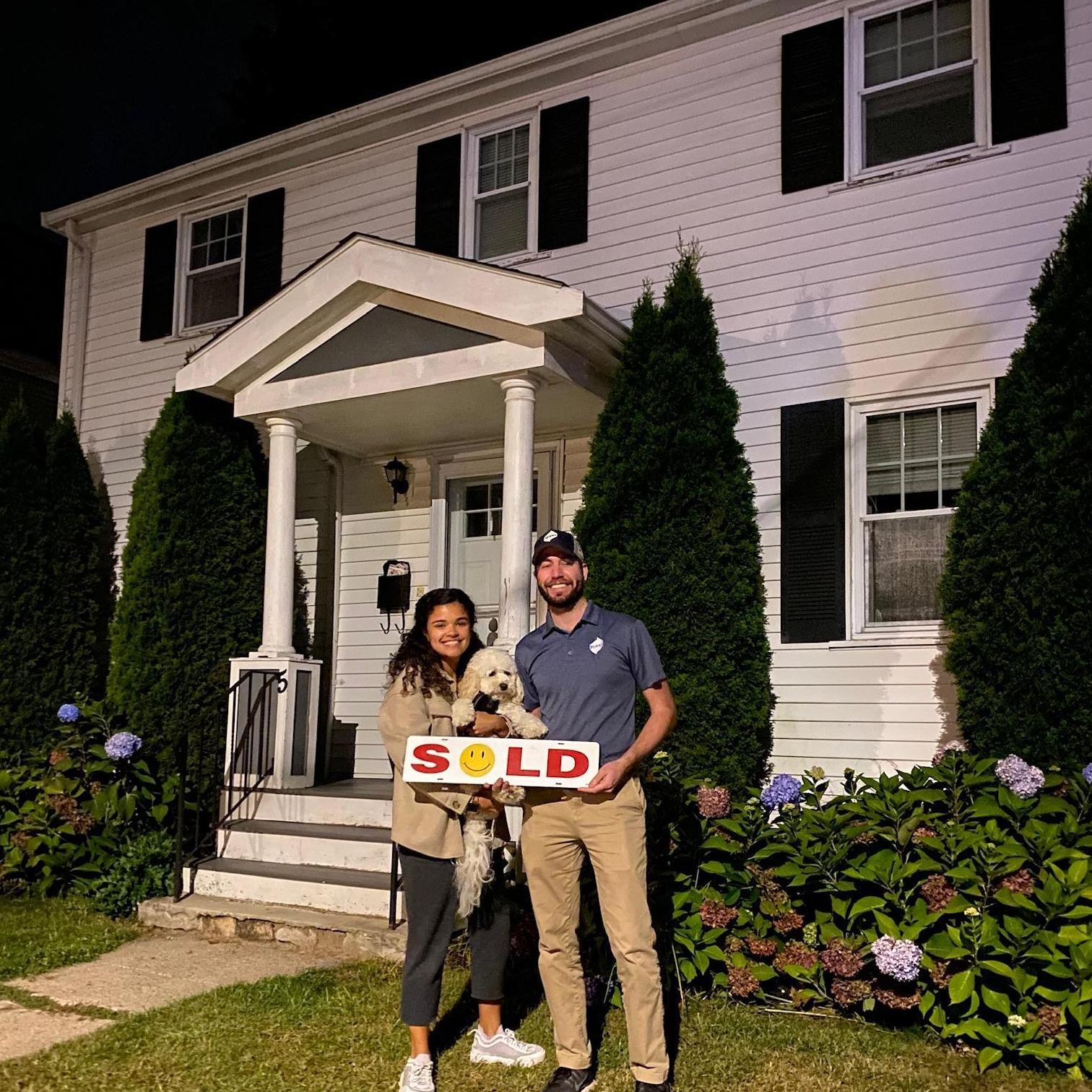 Our little family at our home - a dream fulfilled and very thankful hearts