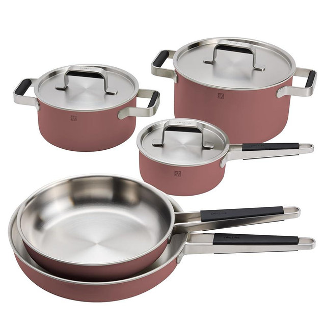 ZWILLING Pure 8-pc Stainless Steel Cookware Set, Rose