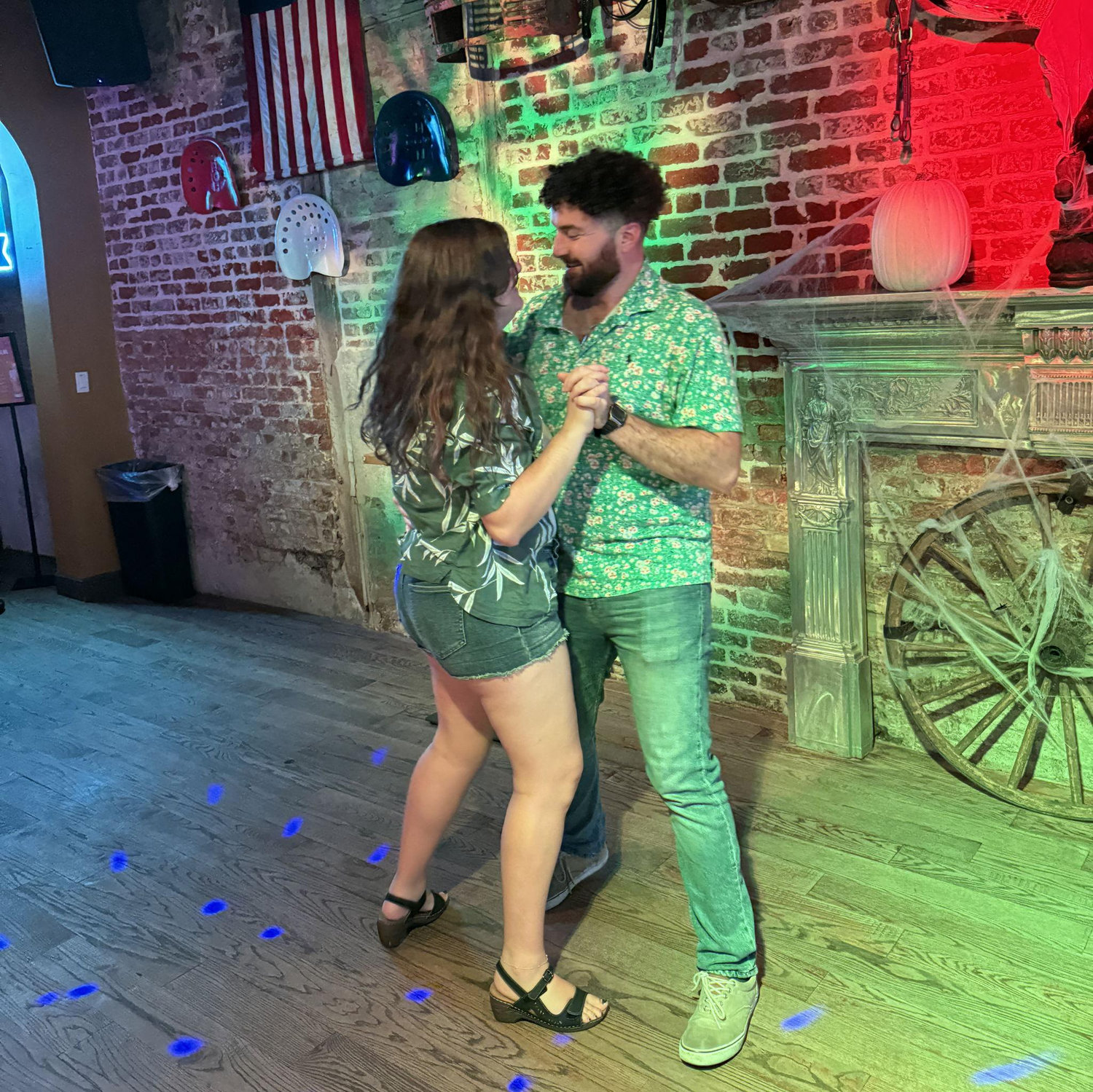 Our group found the local bar in NOLA, with no one there, it had plenty of room to dance!