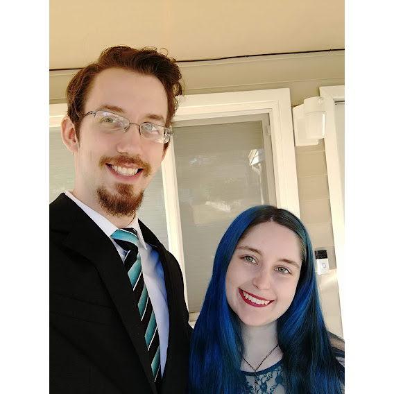Looking snazzy before a friend's wedding