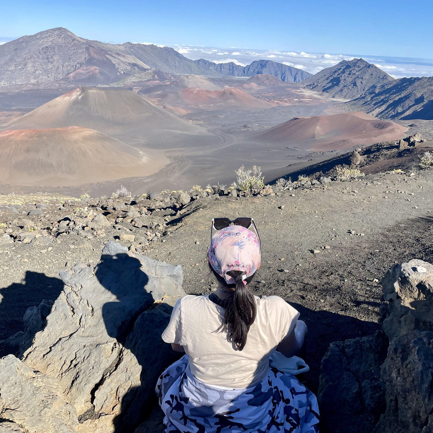 Overlooking the crater on top of Haleakala!