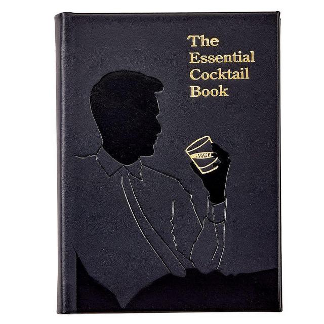 Essential Cocktail Leather Book, Black