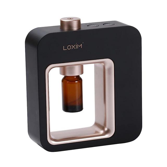 Waterless Aromatherapy Diffuser Professional Grade Nebulizing Diffuser Super Quiet No Water Cold Mist Battery Powered Portable Suitable for Travel Home Yoga Office(Black)
