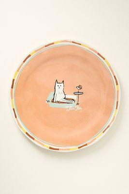 The Original Tinned Fish Candle Stoneware Dessert Plate