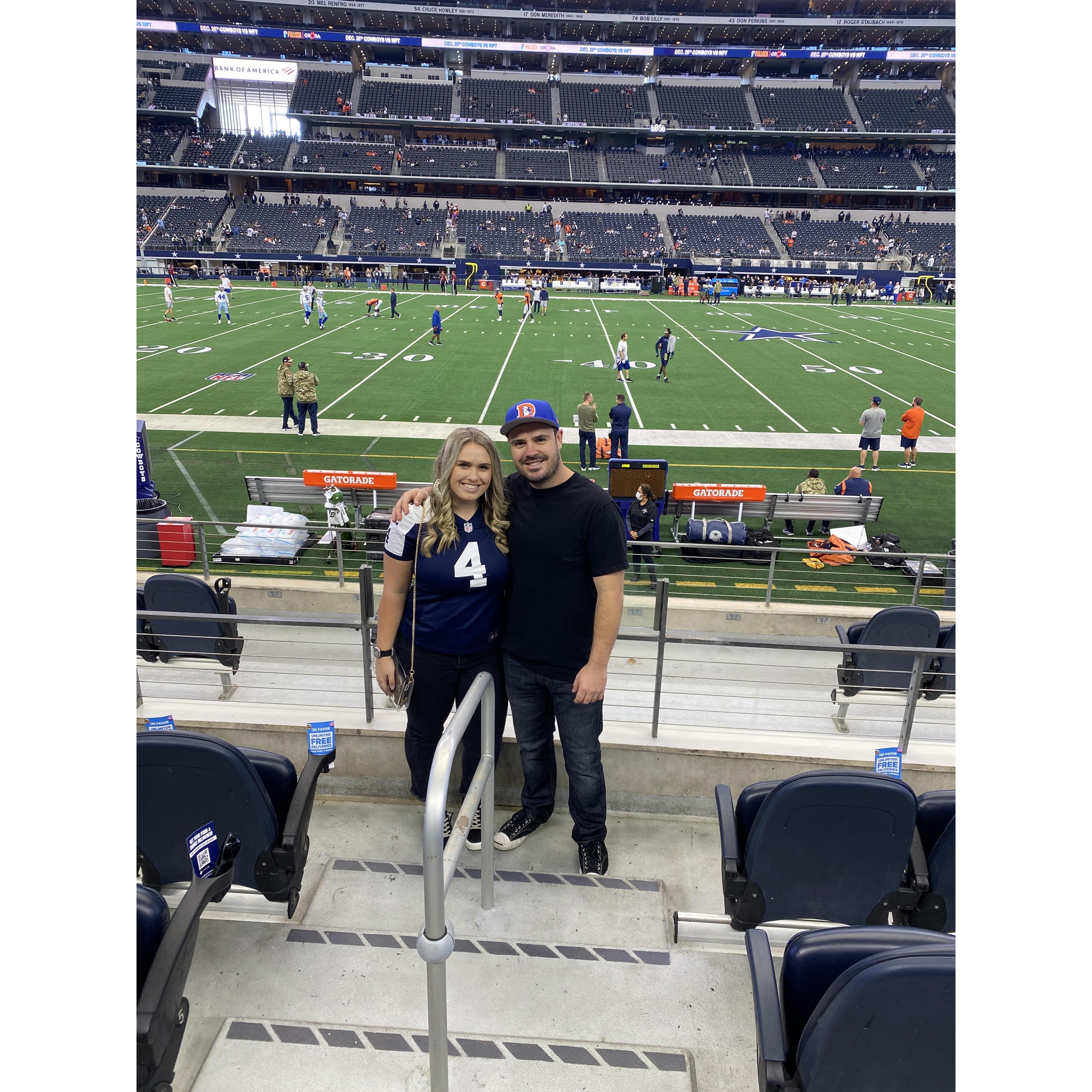 Denver Vs. Dallas. Again, only one of us was happy with the end score.