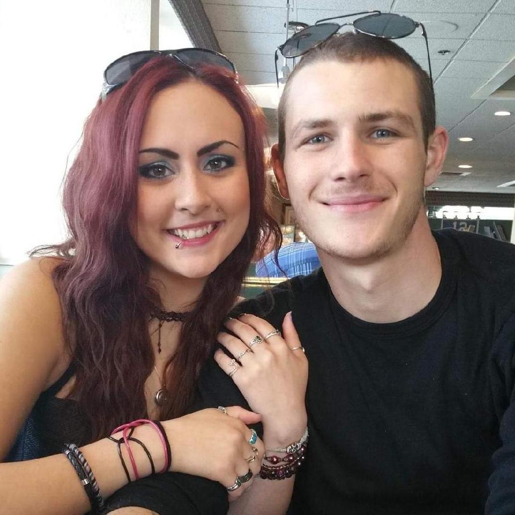 On our way to the Slipknot concert. First date!