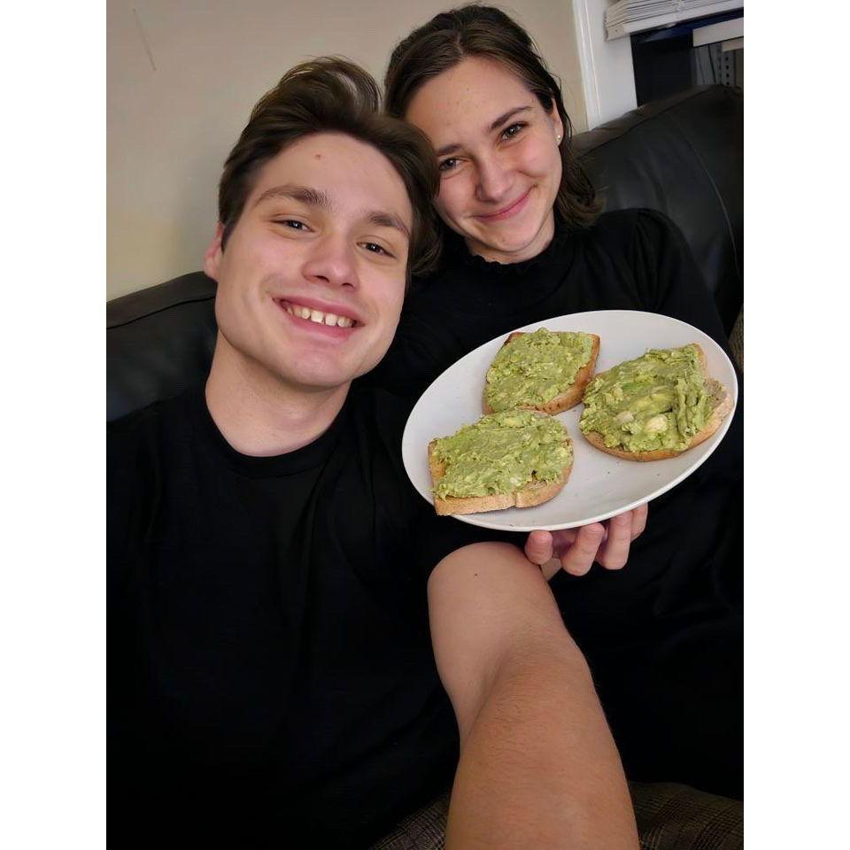 avocado toast on one of our first dates together!