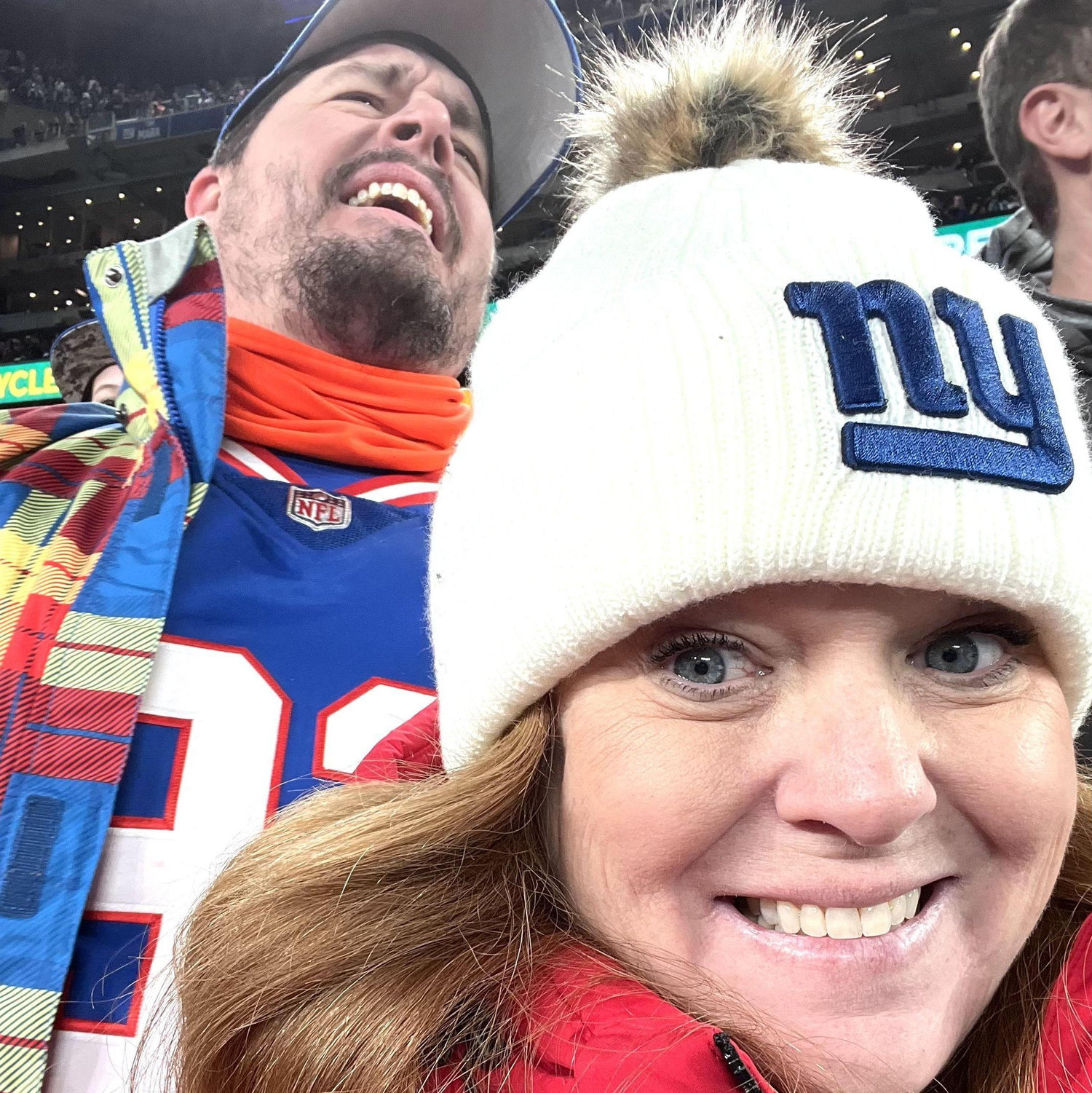 So Happy his Giant’s beat the Packers!! Great trip with great people!