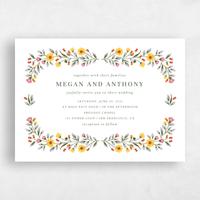 White Wedding Invitation - Blume Landscape