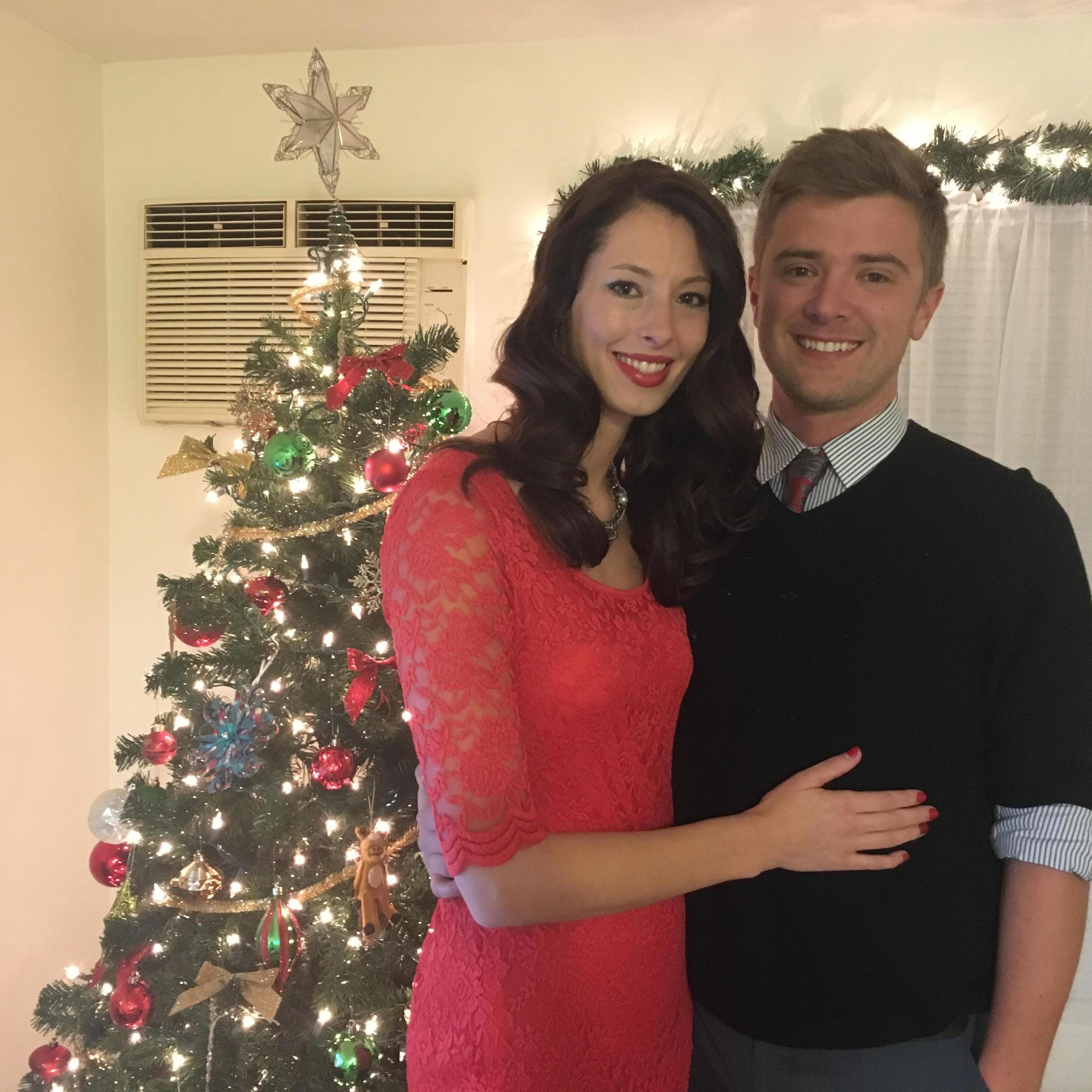 Getting ready to go to Andrew's Terracon Christmas Party.