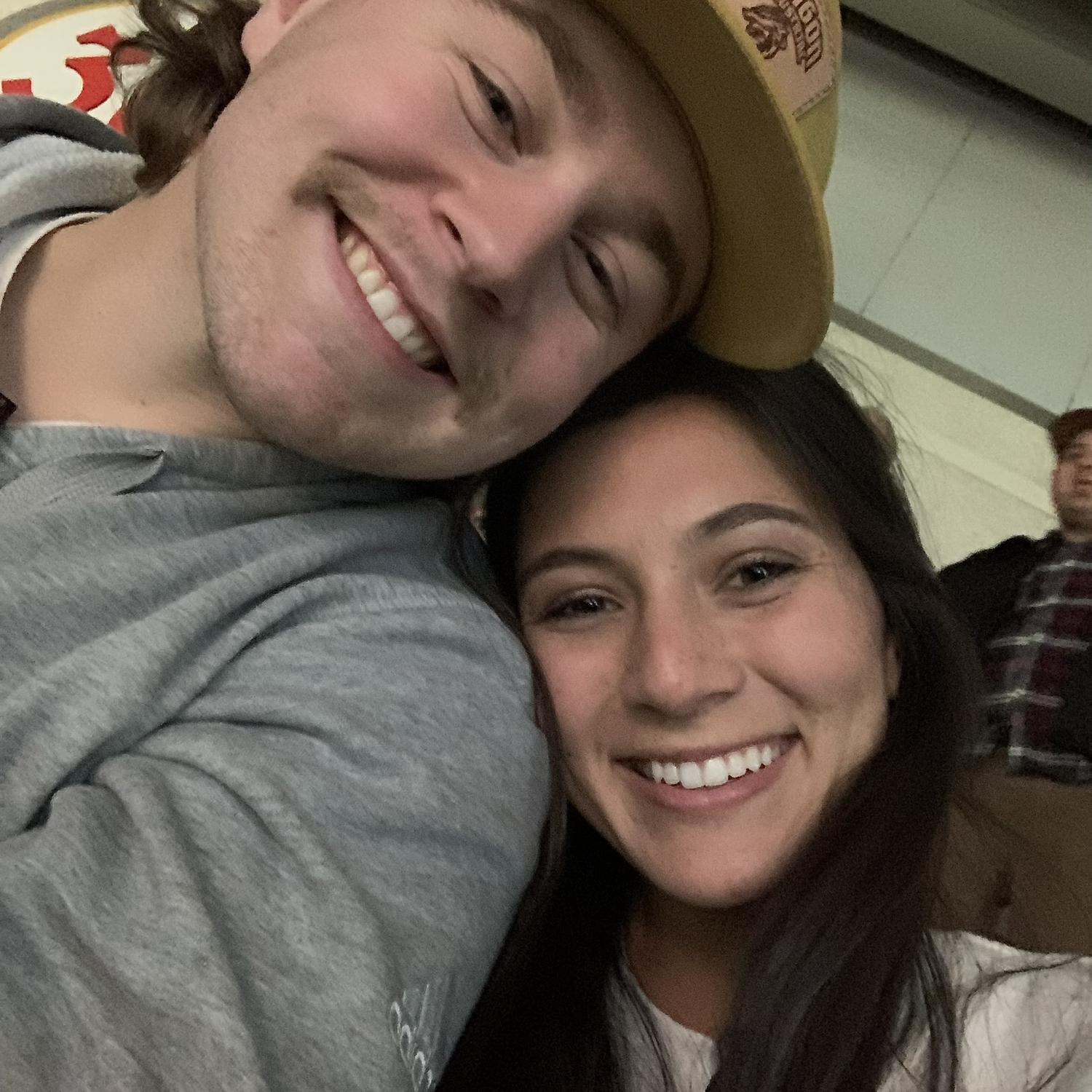 Our first hockey game together!