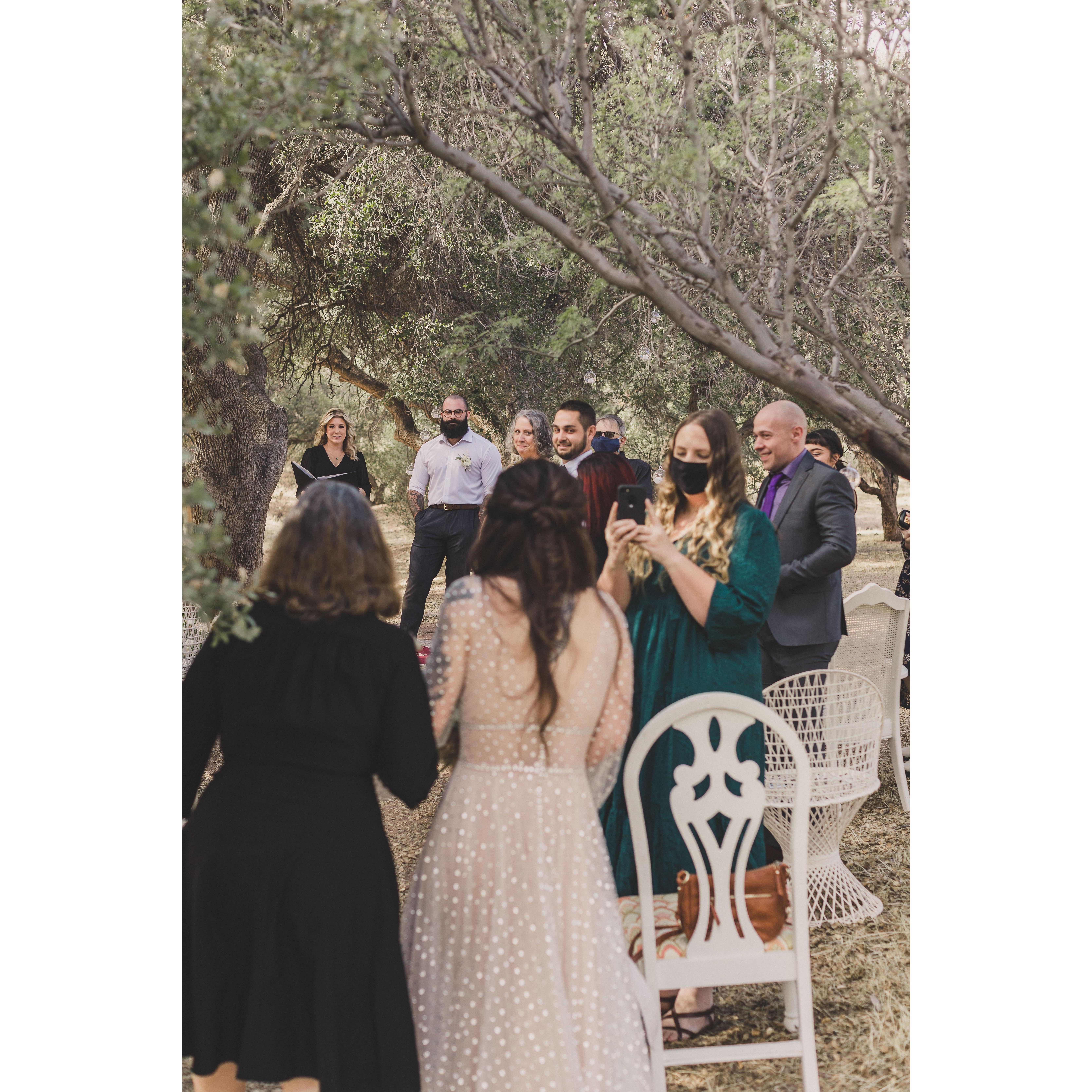 The walk down the aisle