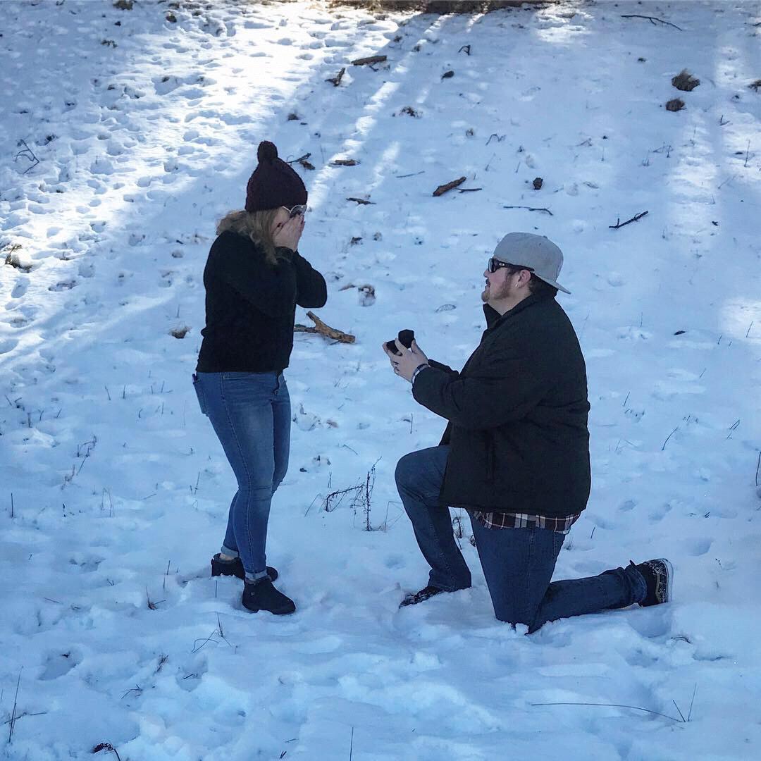 Oh you know, just when he proposed!