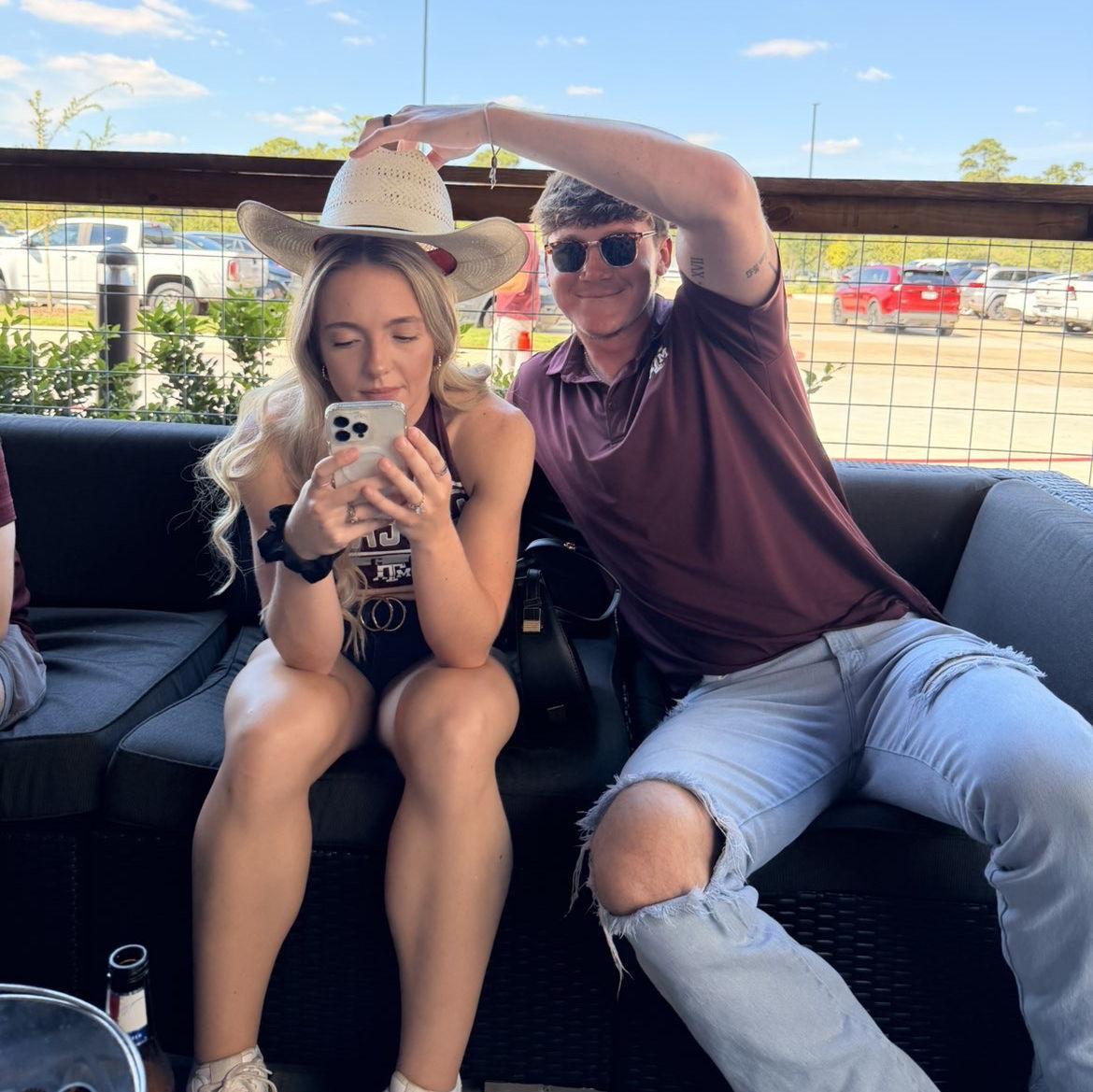 Austin is the social butterfly in the relationship!! As you can tell from this pic...