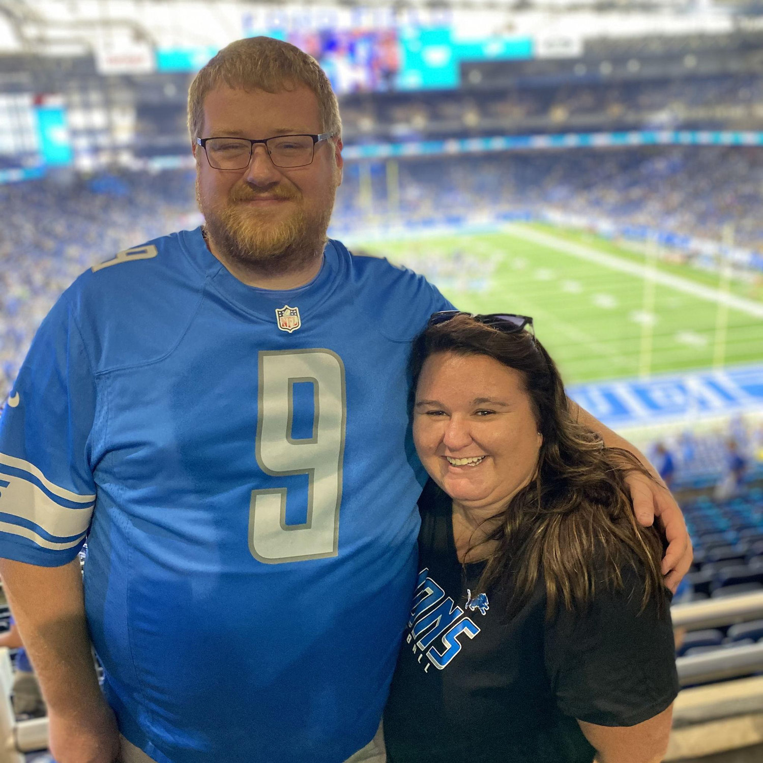 Our first Detroit Lions game together!