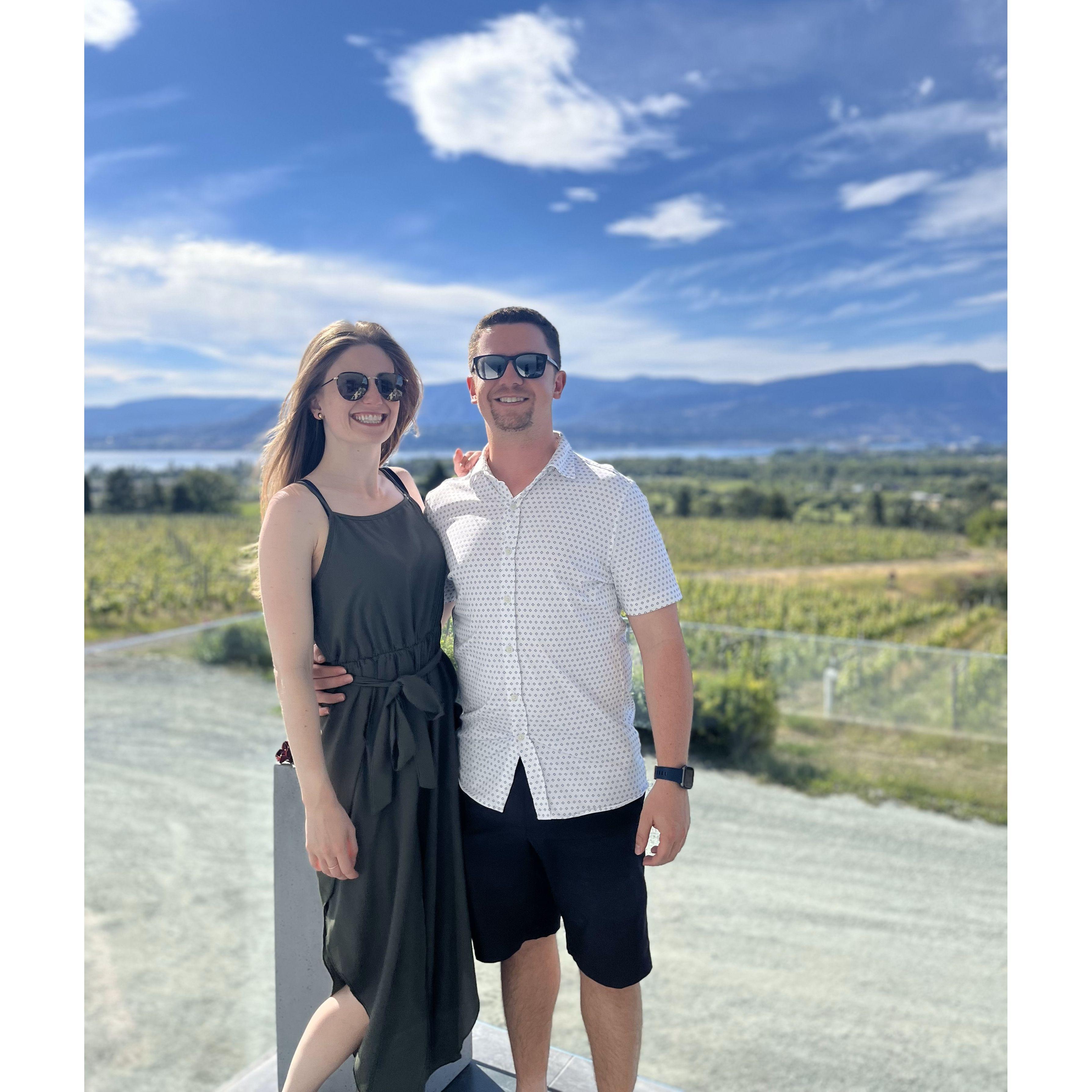 At a winery in Kelowna, BC