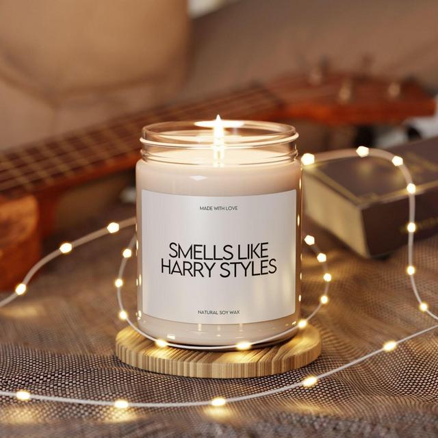 Smells Like Harry Styles Scented Candle - Funny Celebrity Gift, Music Inspired, Unique Stocking Stuffer, Christmas Gift Idea