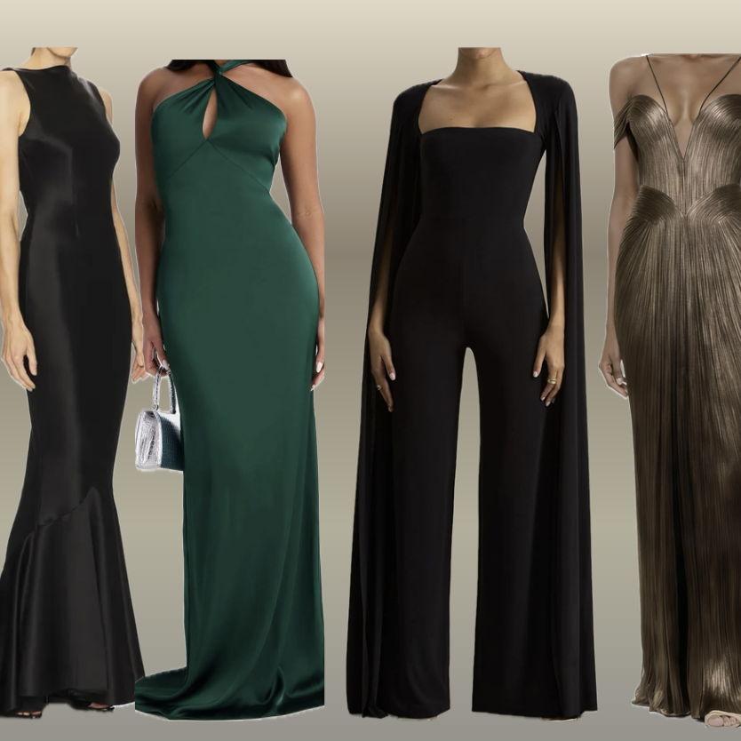 Ladies: Floor-length dresses or formal jumpsuits.