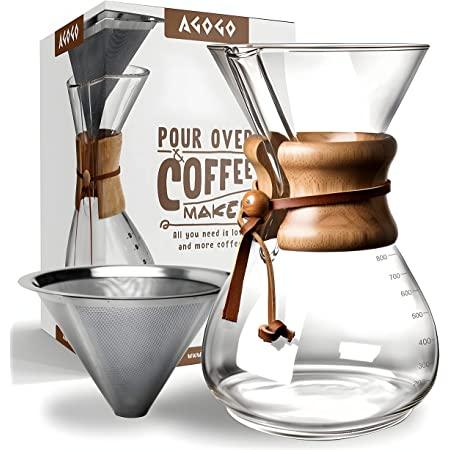 Chemex Pour-Over Glass Coffeemaker - Classic Series - 6-Cup - Exclusive Packaging