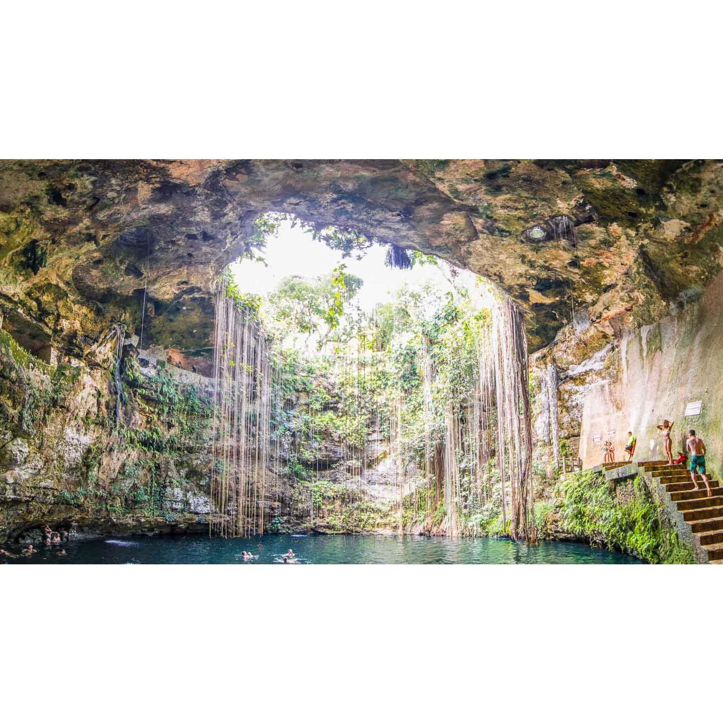 Yucatán Peninsula of Mexico is famous for cenotes, underground pools of groundwater perfect for a refreshing afternoon swim.