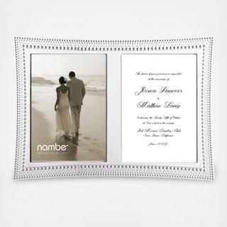 Beaded Double Invitation Frame
