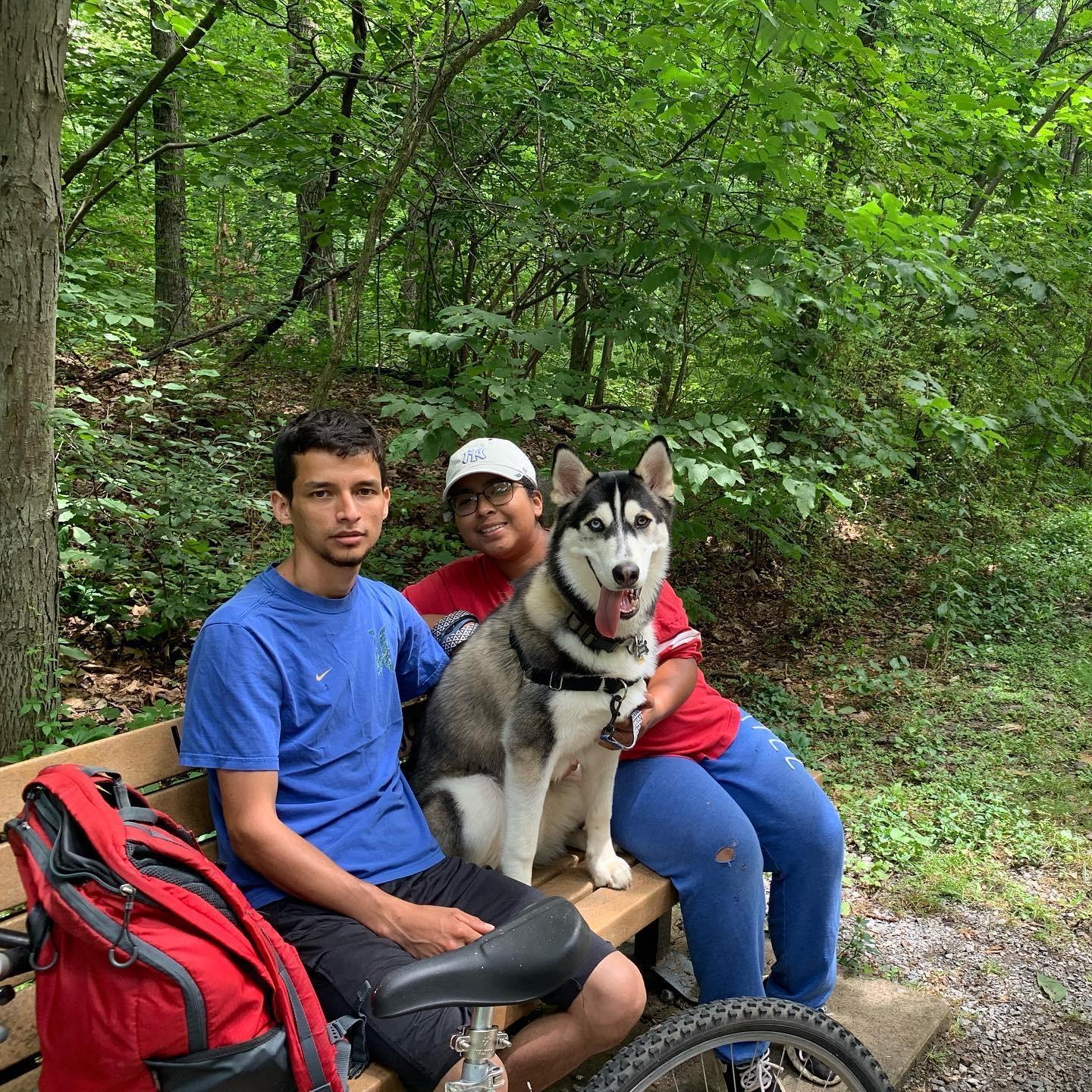 Bike riding with Balto!