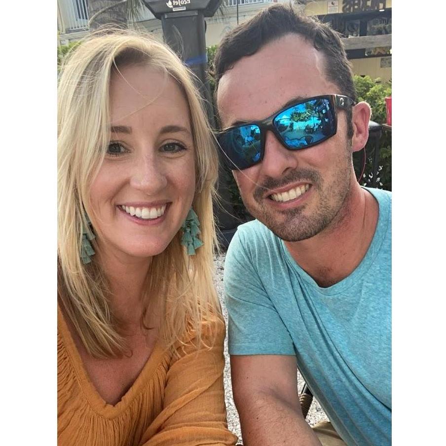 A picture after the engagement in Anna Maria Island