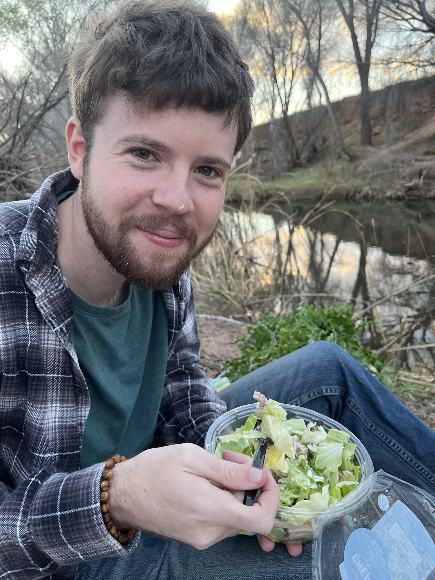 We loved going on picnic dates when we first began dating, and we still do!