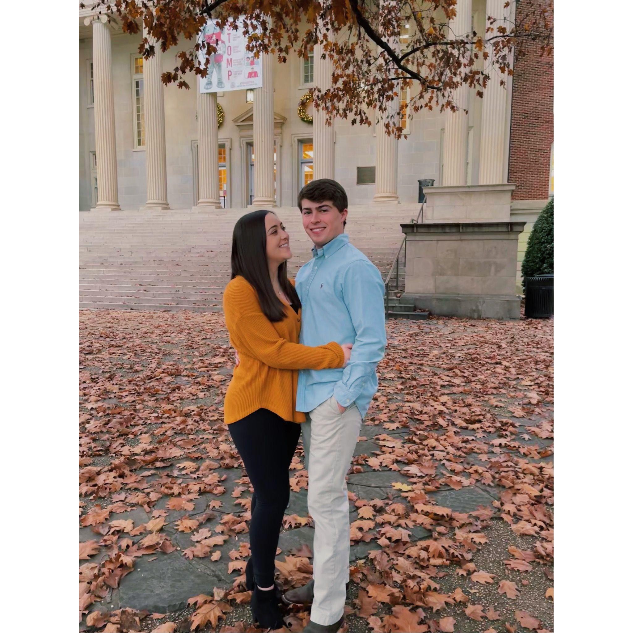 Last picture at the University of Alabama and the start of long distance. 12/13/2020