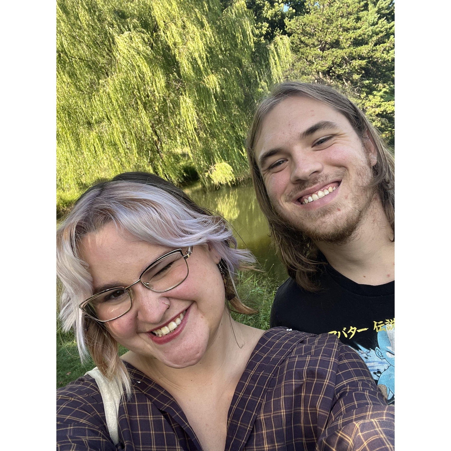 MK's first time flying to visit sam during our long distance era!