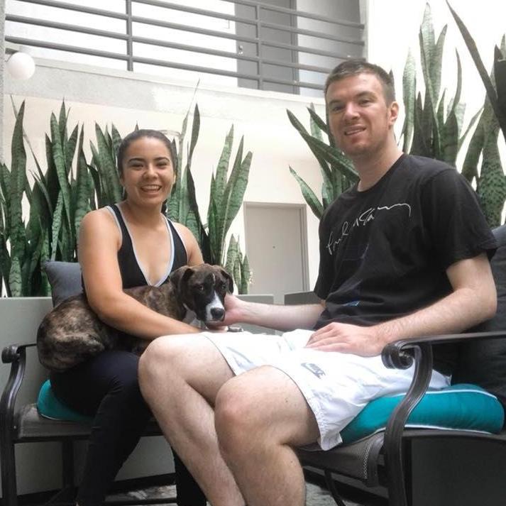 First apartment and adopting Duke, 2018