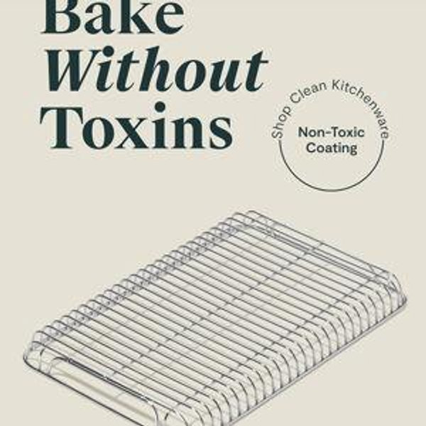 Caraway Stainless Steel Cooling Rack - 9" x 13" - For Cooling Baked Goods, Icing, & More - Designed to Fit Into Our Small Baking Sheet - Stainless Steel