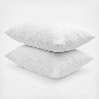 Antimicrobial Quilted Memory Foam Pillow, Set of 2