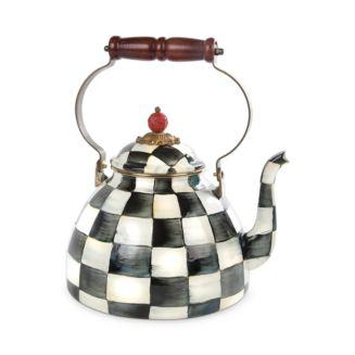 Mackenzie-Childs 3-Qt. Courtly Check Enamel Tea Kettle
