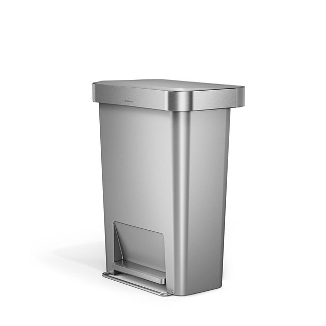 simplehuman 45-Liter Hybrid Rectangular Step Can