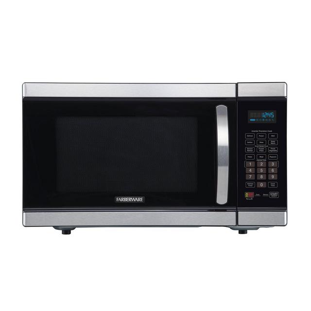 Faberware Gourmet 1.1 cu ft Smart Sensor Microwave Oven with Inverter Technology - Silver