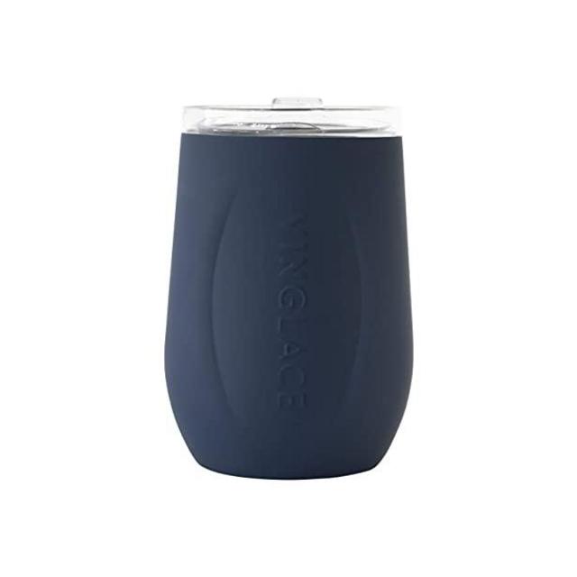Vinglacé Wine Glass Rubber Paint Navy