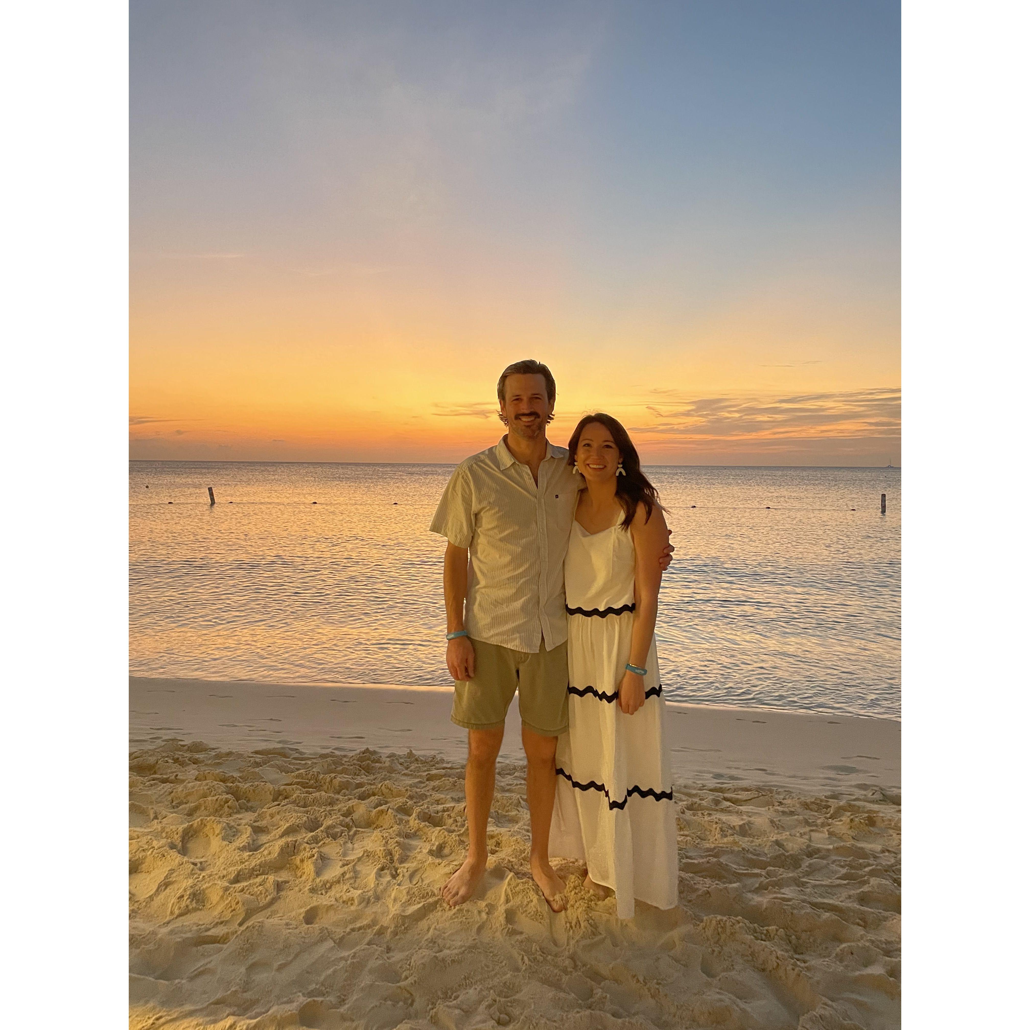 Shannon and Taylor's first trip together to Grand Cayman.