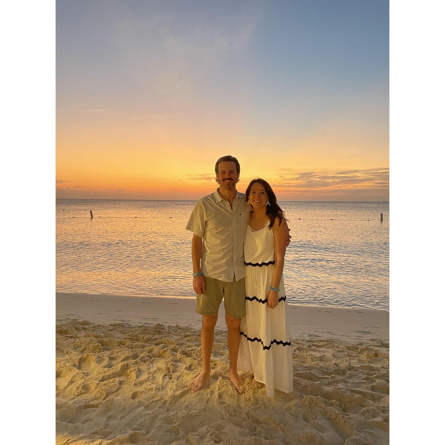 Shannon and Taylor's first trip together to Grand Cayman.