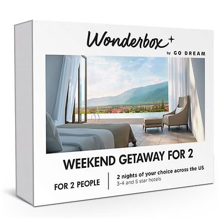 Wonderbox - Experience Gift – Weekend Getaway for 2 –2 Hotel Nights for 2 People, Up to 52 000 Hotels, Access to Online Booking Platform, 3, 4 and 5* Hotels
