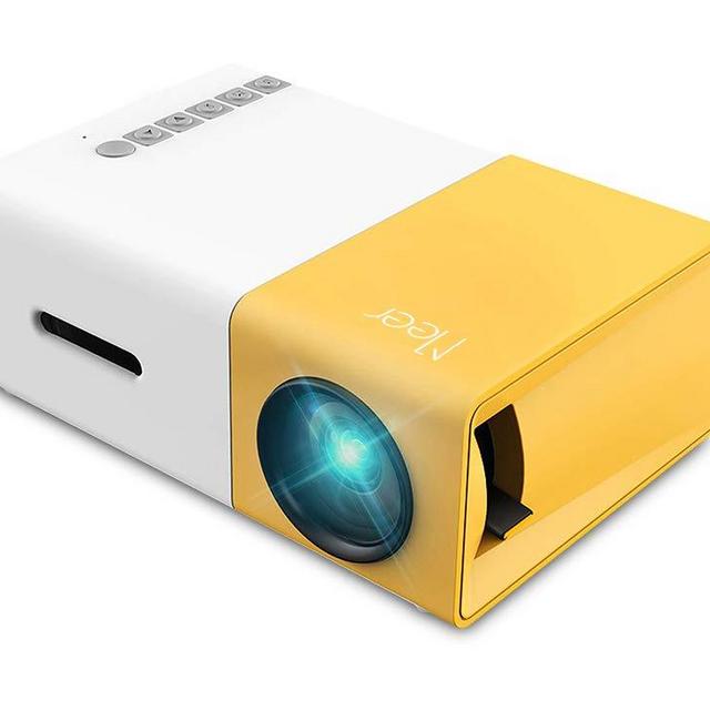 Mini Projector, Meer Portable Pico Full Color LED LCD Video Projector for Children Present, Video TV Movie, Party Game, Outdoor Entertainment with HDMI USB AV Interfaces and Remote Control