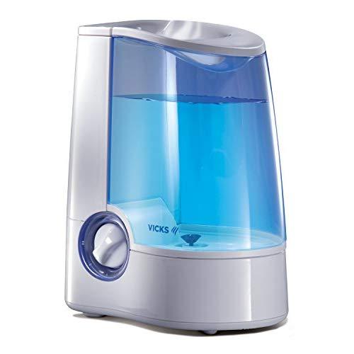 Vicks Warm Mist Humidifier, 1 Gallon, Auto Shut-Off, Filter-Free (V745)