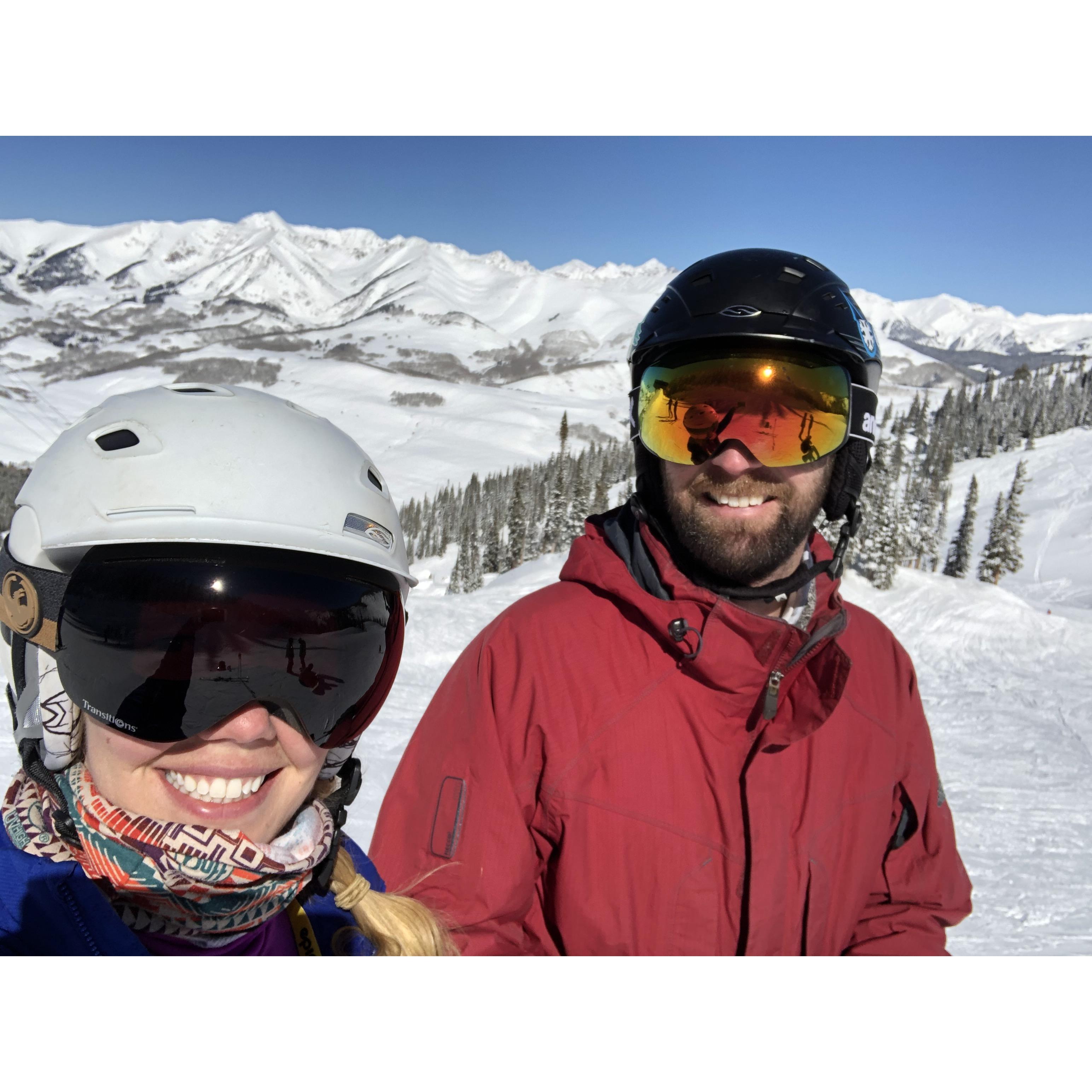 Skiing at Crested Butte, Colorado