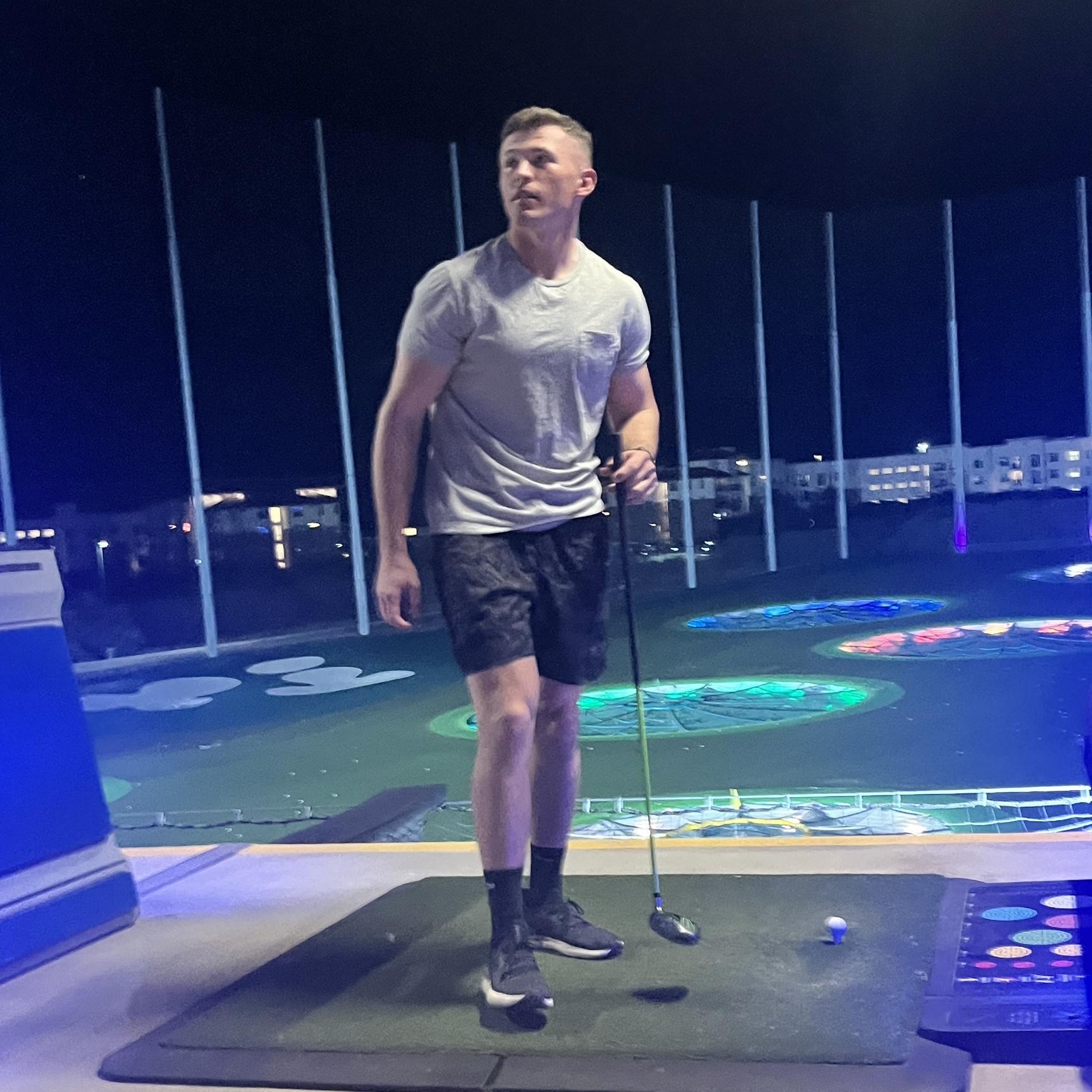 We were pretty sure he was hitting them over the fence. 😆