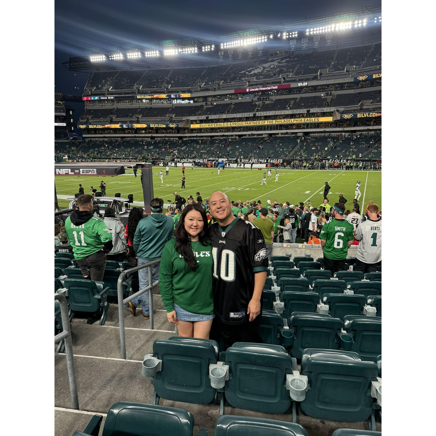 Eagles game in Philly for David's birthday!