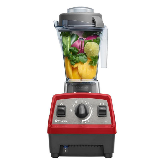 Vitamix Propel Series 510 Blender with Three Blending Programs, Professional-Grade Blender for Smoothies and More, Stainless-Steel Blades, Self-Cleaning Kitchen Appliance, 48 Oz Container, Red