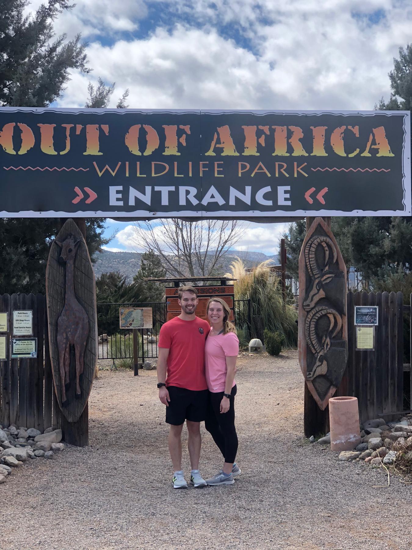 Zip line over wild life